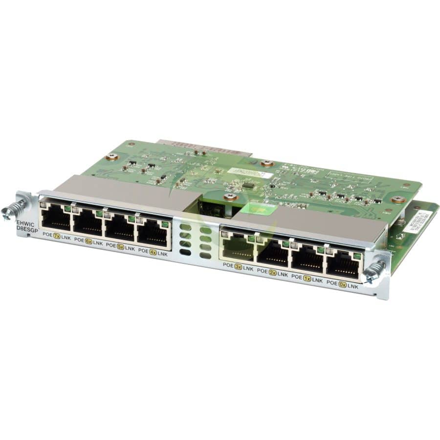 Cisco Gigabit EtherSwitch EHWIC - switch - 8 ports - plug-in module EHWIC-D-8ESG-P= Cisco Gigabit EtherSwitch EHWIC &#8211; switch &#8211; 8 ports &#8211; plug-in module EHWIC-D-8ESG-P= EHWIC D 8ESG P