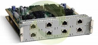 Cisco 8-Port (2:1) 10GBASE-T RJ-45 Half Card - expansion module WS-X4908-10G-RJ45= Cisco 8-Port (2:1) 10GBASE-T RJ-45 Half Card &#8211; expansion module WS-X4908-10G-RJ45= WS X4908 10G RJ45