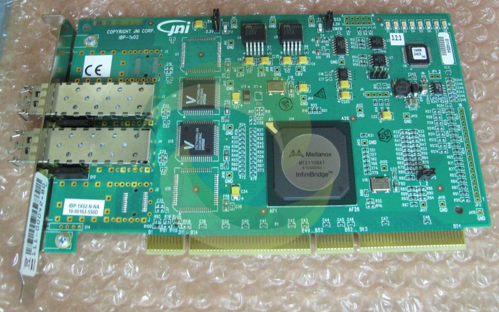 refurbished IBP- 1X02-N-NA NetApp JNI Dual 2GB PCI InfiniBand Network Cluster Card IBP-1X02-N-NA 111-00042 201002238299 1024x640