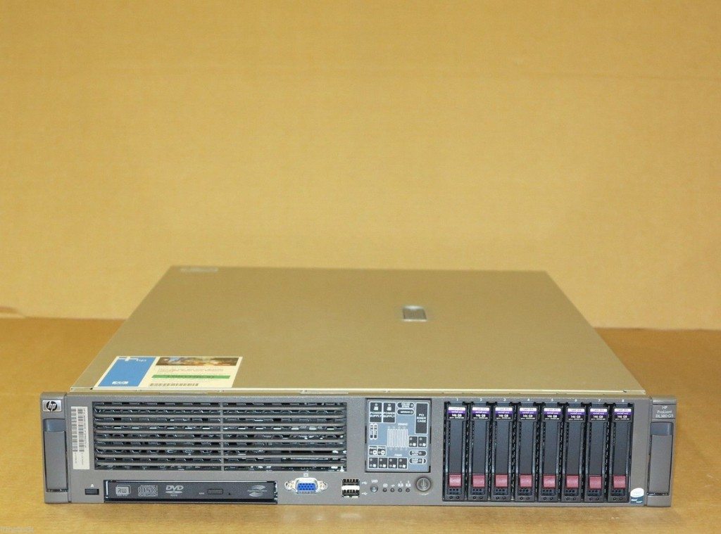 Refurbished DL380 G5 HP ProLiant DL380 G5 2x Intel Quad-Core E5450 3.00Ghz 32Gb RAM 8x 146Gb 10k SAS 201085226653 1024x759