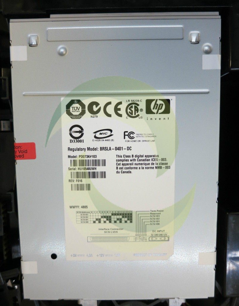 Refurbished MSL2024 HP PD073K#103 Ultrium LTO-3 Loader Library Drive Only SCSI LVD f MSL2024 and 1/8 400305915297 800x1024