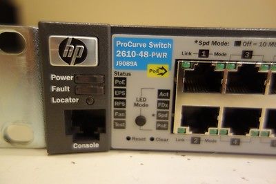 Refurbished HP ProCurve Switch 2610-48-PWR J9089A PoE Integrated 10/100 Base-TX 48-Port - Pricing & specs Refurbished HP ProCurve Switch 2610-48-PWR J9089A PoE Integrated 10/100 Base-TX 48-Port – Pricing & specs 1420195475 1