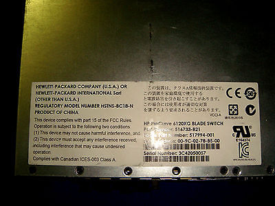 Refurbished HP ProCurve 6120XG C-Class Blade Switch 516733-B21, 517994-001 Modules - Pricing & specs Refurbished HP ProCurve 6120XG C-Class Blade Switch 516733-B21, 517994-001 Modules – Pricing & specs 1420349402 1