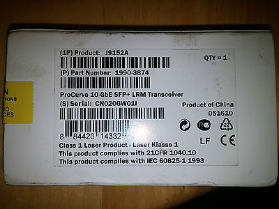 Refurbished HP ProCurve SFP+ LRM J9152A - Pricing & specs Refurbished HP ProCurve SFP+ LRM J9152A – Pricing & specs 1420488680 1