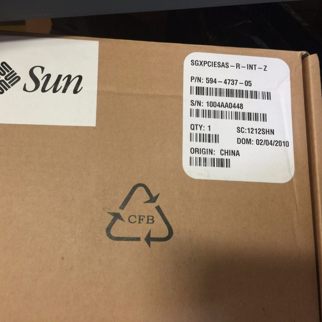 Refurbished SUN Oracle SGXPCIESAS-R-INT-Z (375-3536) 8-Channel SAS-300 RAID Controller Refurbished SUN Oracle SGXPCIESAS-R-INT-Z (375-3536) 8-Channel SAS-300 RAID Controller 1460577778 243 s l1600