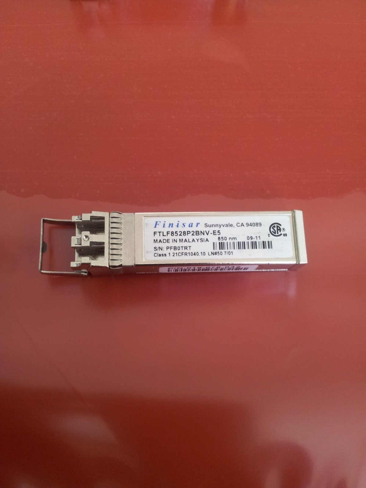 Dell Finisar / EMC FTLF852P2BNV-E5 10Gb SFP+ SR 850nm LC EMC P/N 019-078-042 Dell Finisar / EMC FTLF852P2BNV-E5 10Gb SFP+ SR 850nm LC EMC P/N 019-078-042 1496550732 963 s l1600