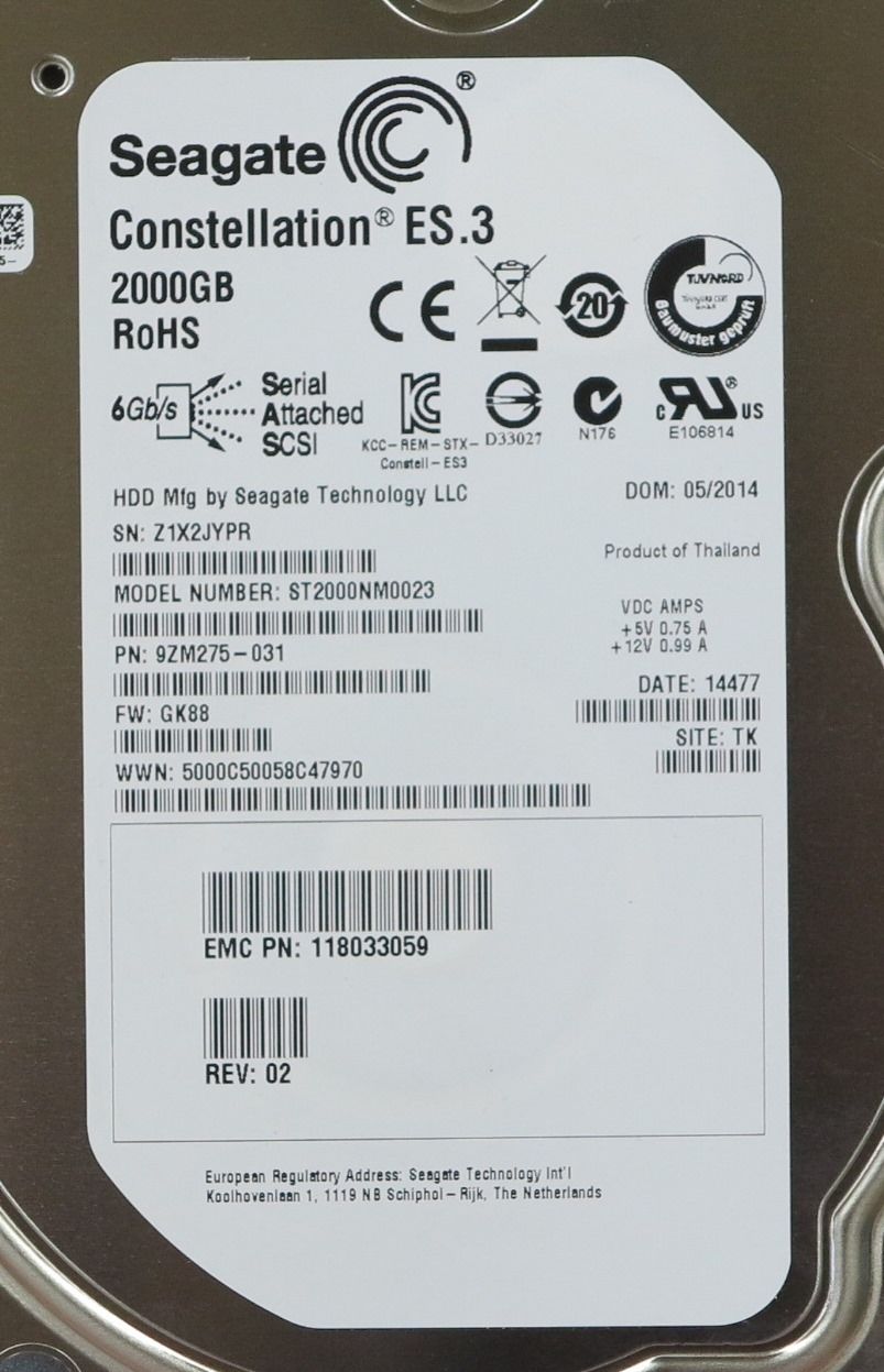 Dell EMC VMAX 2Tb 7.2k SAS 3.5" 005050152 118033059 ST2000NM0023 005050-152 Dell EMC VMAX 2Tb 7.2k SAS 3.5&#8243; 005050152 118033059 ST2000NM0023 005050-152 1496689482 833 s l1600