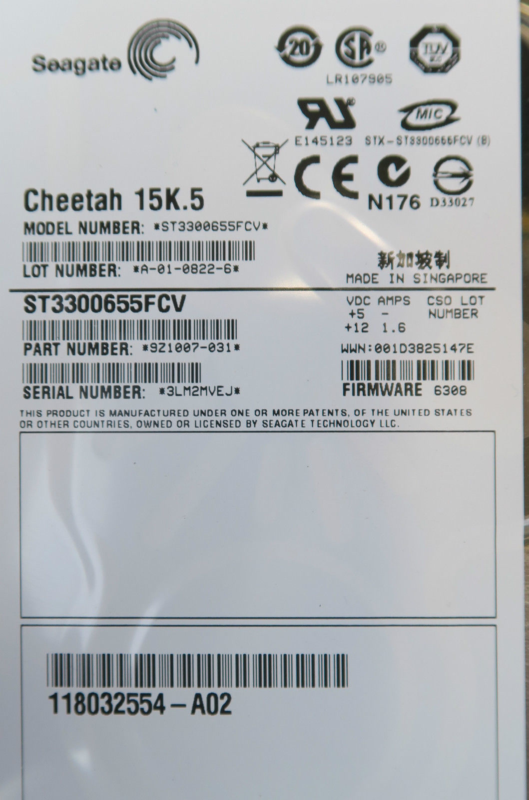 Dell EMC Dell CX-4G15-300 HU127 005048731 3.5" 300GB 15K 4Gbs FC Hard Drive CX3 CX4 Dell EMC Dell CX-4G15-300 HU127 005048731 3.5&#8243; 300GB 15K 4Gbs FC Hard Drive CX3 CX4 1496859160 195 s l1600