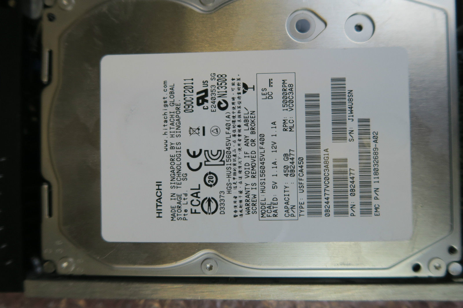 Dell EMC Dell CX-4G15-450 CPRCM 005049032 3.5" 450GB 15K 4Gbs FC Hard Drive CX3 CX4 Dell EMC Dell CX-4G15-450 CPRCM 005049032 3.5&#8243; 450GB 15K 4Gbs FC Hard Drive CX3 CX4 1496874746 998 s l1600